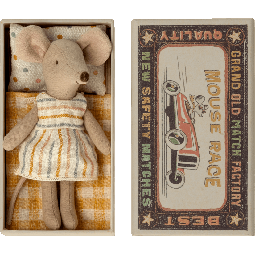 Maileg Big Sister Mouse in Matchbox Happy Monkey Baby & Kids