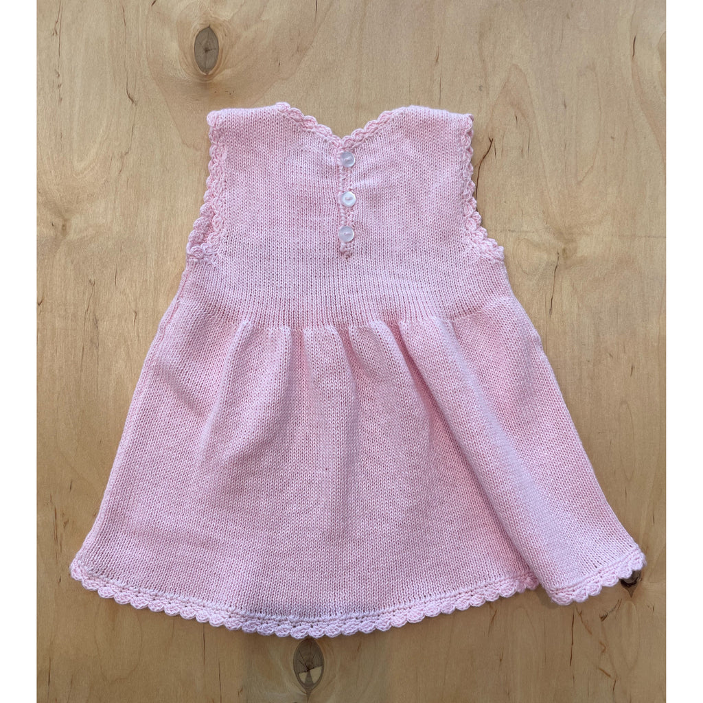 Bloomy Knitted  Dress & Bloomers Set - Pink