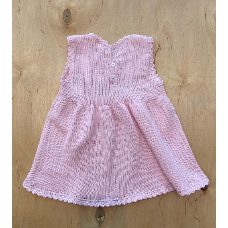 Bloomy Knitted  Dress & Bloomers Set - Pink