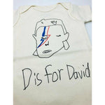 Anchors'n Asteroids D Is For David Onesie - Natural Happy Monkey Baby & Kids