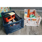 Aykasa Small Folding Crate- Cobalt Blue Happy Monkey Baby and Kids 