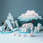 Penguin Family, Icy Cliffs & Ice Floe Set