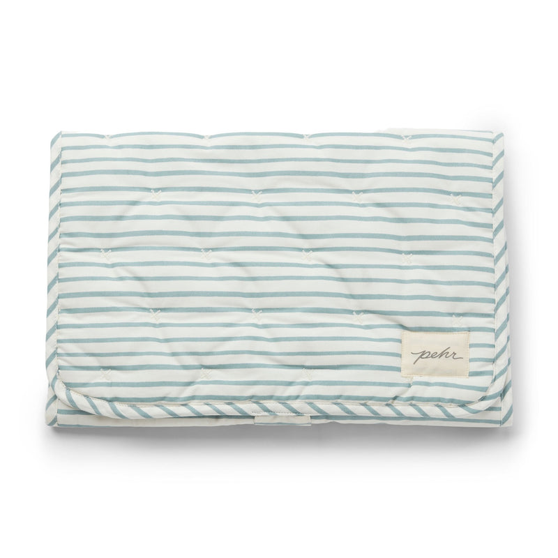 Striped On-the-Go Portable Changing Pad- Stripes Away Deep Sea Happy Monkey Baby and Kids