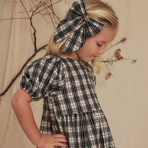 Noralee- Oversized Bow | Tartan Plaid Happy Monkey Baby and Kids 