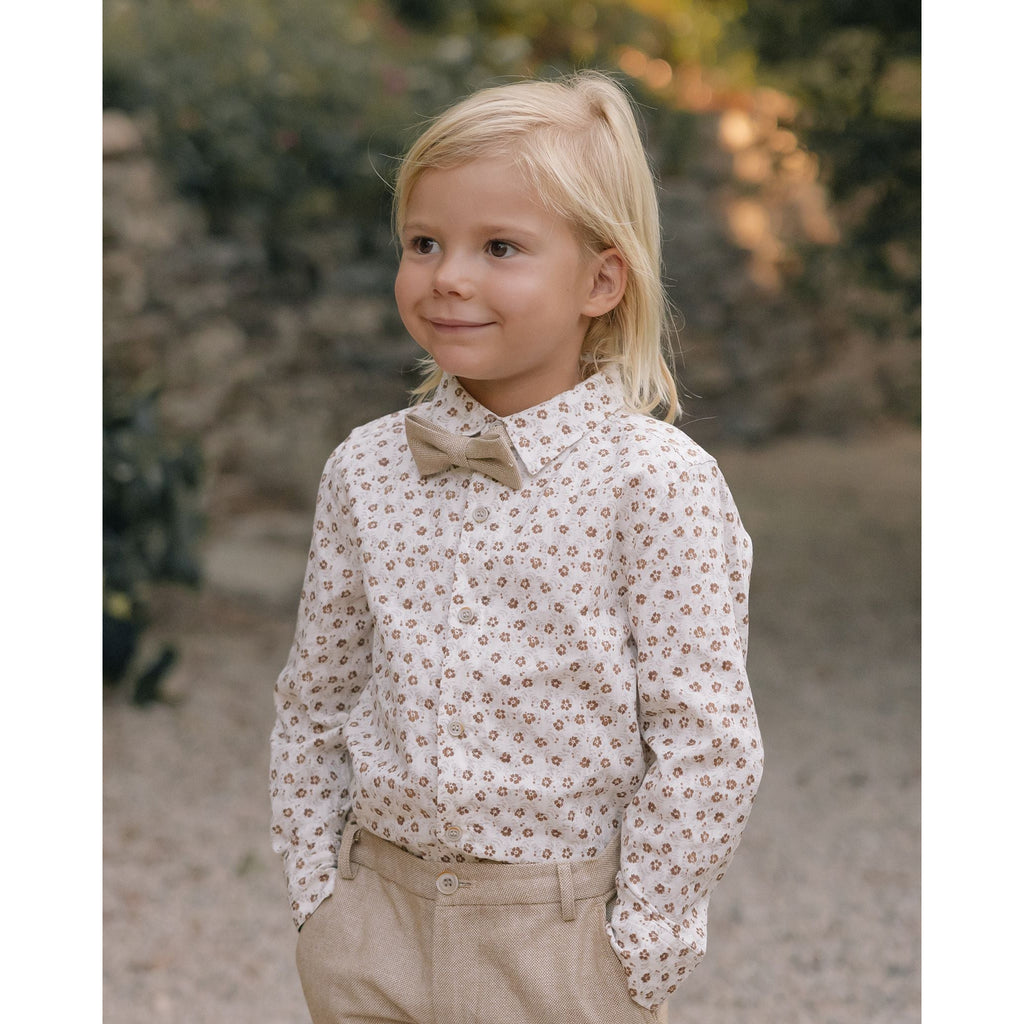 Noralee | Harrison Button Down- Gilden Roses Happy Monkey Baby and Kids