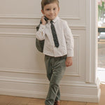 Noralee- Sebastian Pant | French Blue Happy Monkey Baby and Kids