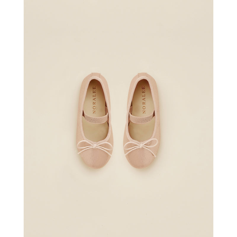 Ballet Flats | Metallic Soft Blush