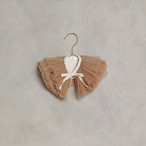 Noralee- Tulle Ruffle Collar | Apricot Happy Monkey Baby and Kids